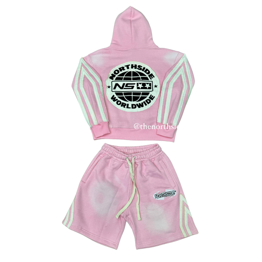 Northside Worldwide Short Set - Pink