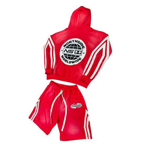 Northside Worldwide Short Set - Red