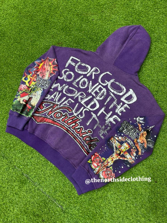 Northside Fear God Hoodie - Purple