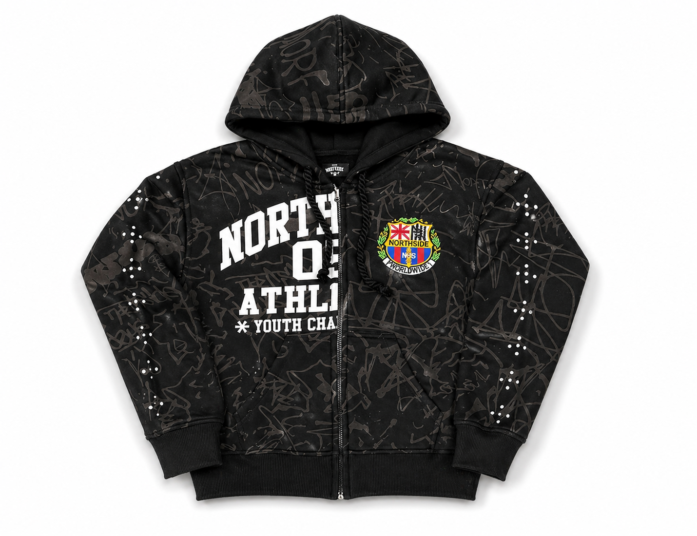 Northside Graffiti Hoodie - Black