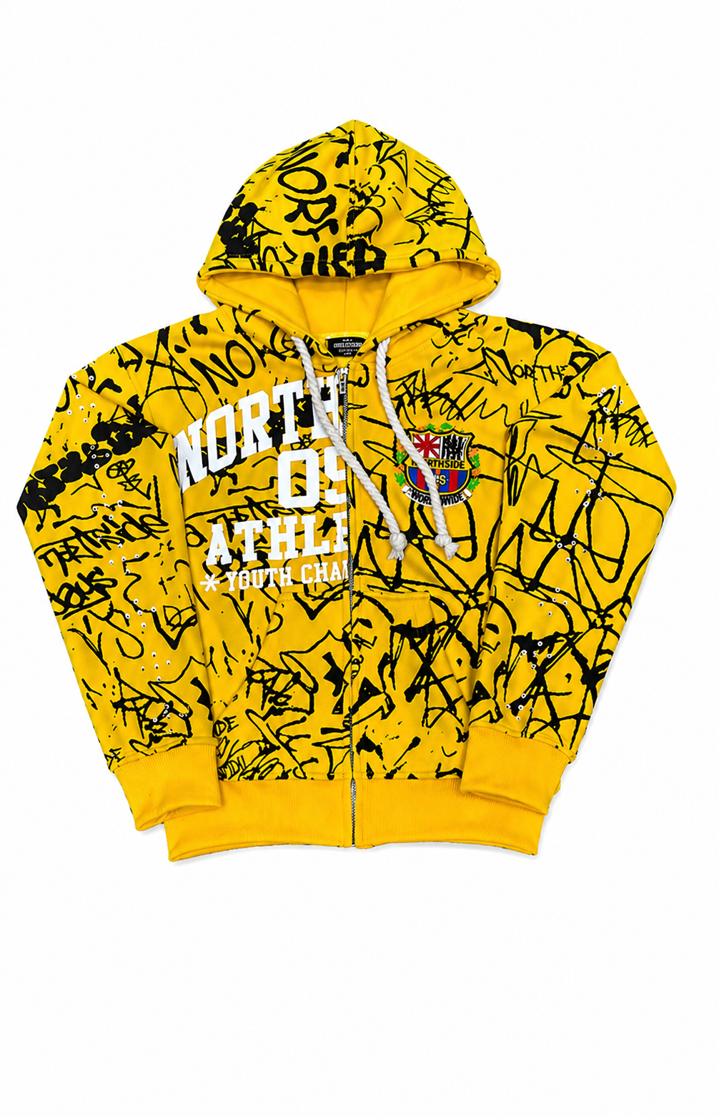 Northside Graffiti Hoodie - Yellow
