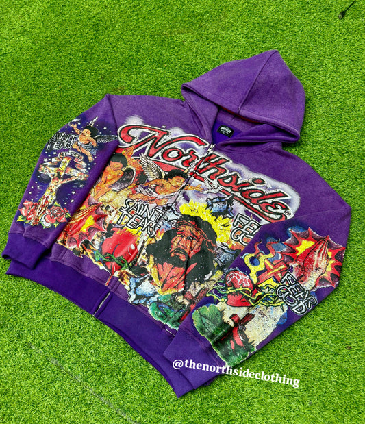 Northside Fear God Hoodie - Purple