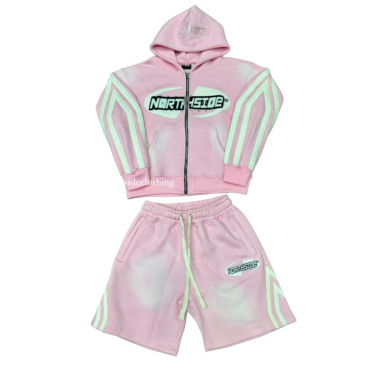 Northside Worldwide Short Set - Pink