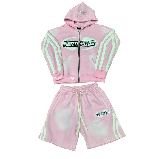 Northside Worldwide Short Set - Pink