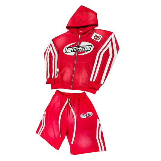 Northside Worldwide Short Set - Red