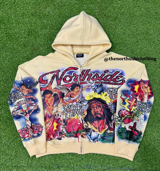 Northside Fear God Hoodie - Cream