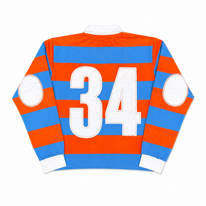 Northside Rugby Polo - Orange, Light Blue & White
