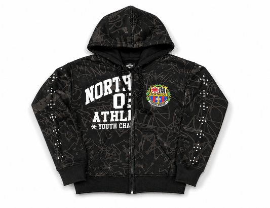 Northside Graffiti Hoodie - Black