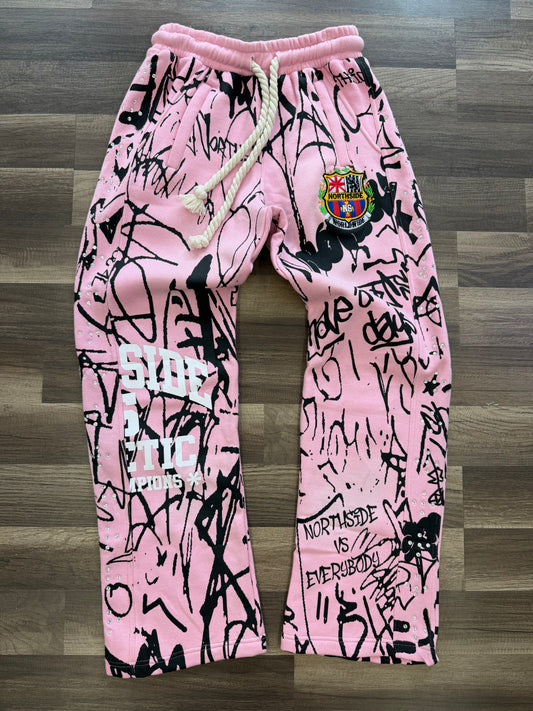 Northside Graffiti Pants - Pink